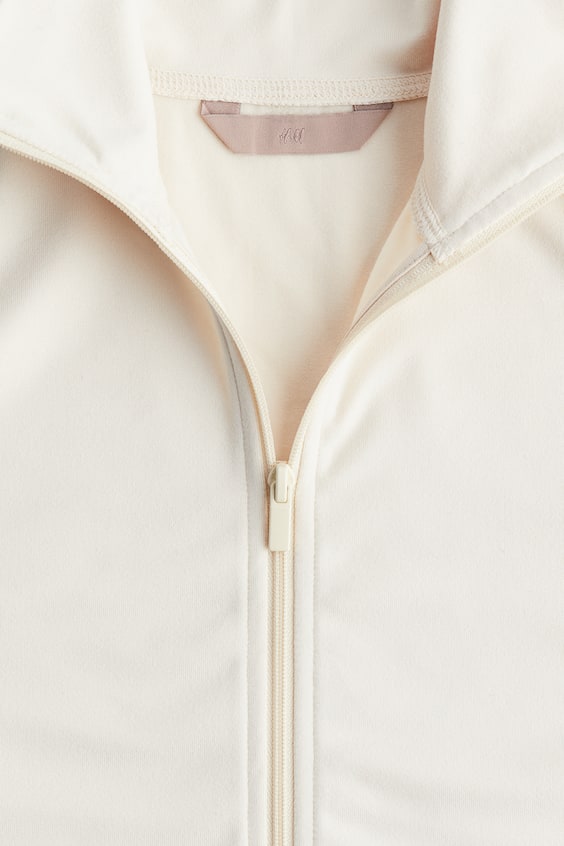 HM Jersey-Cardigan Mit Reißverschluss