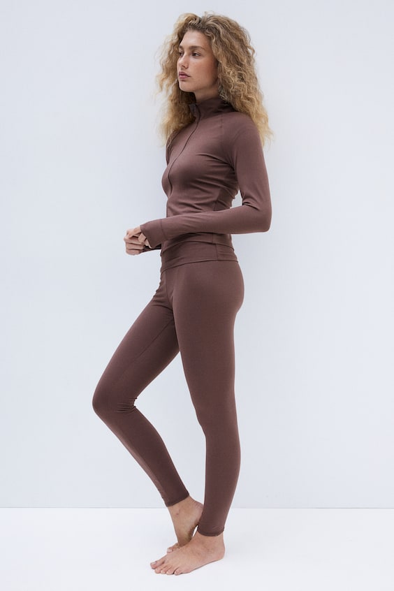 HM Jersey-Cardigan Mit Reißverschluss