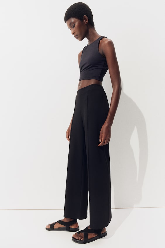 HM Jerseyhose Mit Beinfalten Vorn