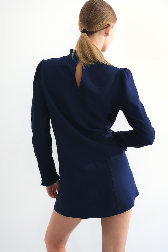 HM Jerseykleid Mit Volant