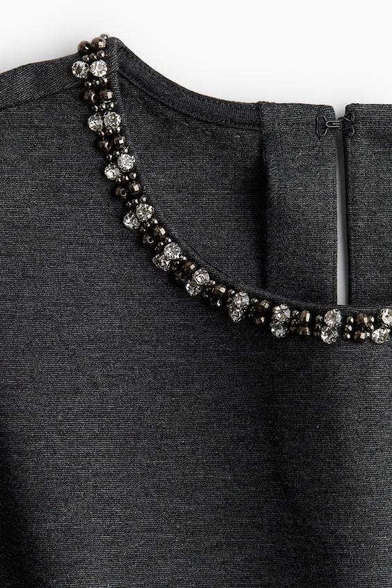 HM Jerseykleid Mit Zierborte