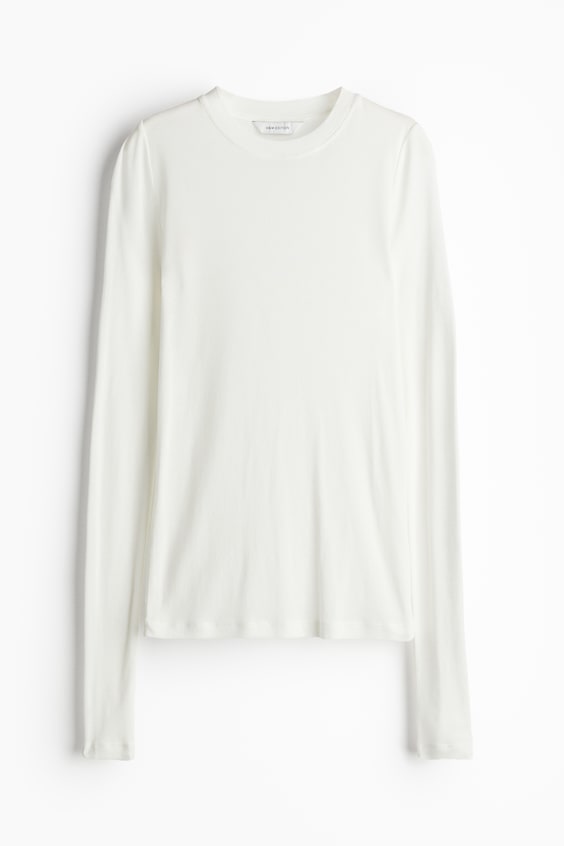 HM Jerseyshirt Aus Pima-Baumwolle