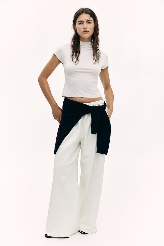 HM Jerseyshirt Mit Turtleneck