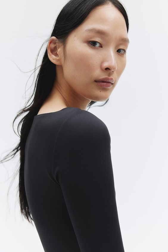 HM Jerseyshirt Mit U-Boot-Ausschnitt