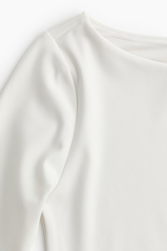 HM Jerseyshirt Mit U-Boot-Ausschnitt