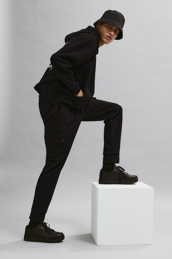 HM Joggpants Aus Scuba In Slim Fit