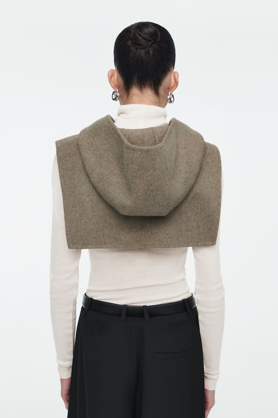 HM KAPUZE AUS DOUBLEFACE-WOLLE