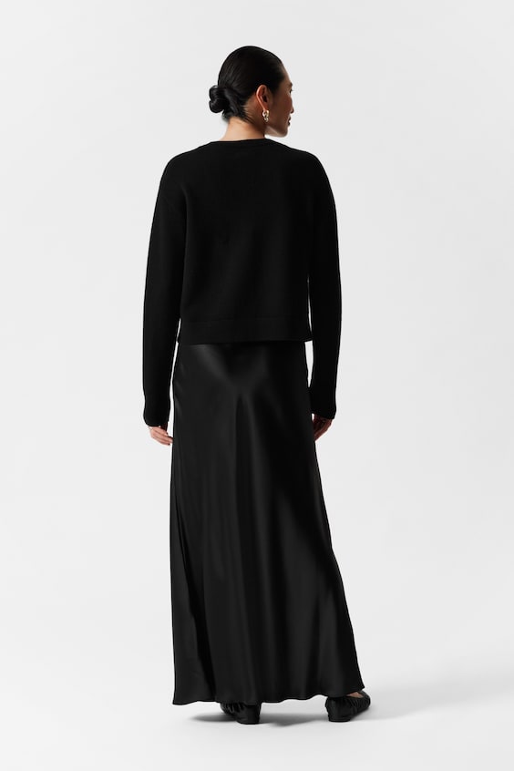 HM Kastenförmige Strickjacke Aus Merinowolle