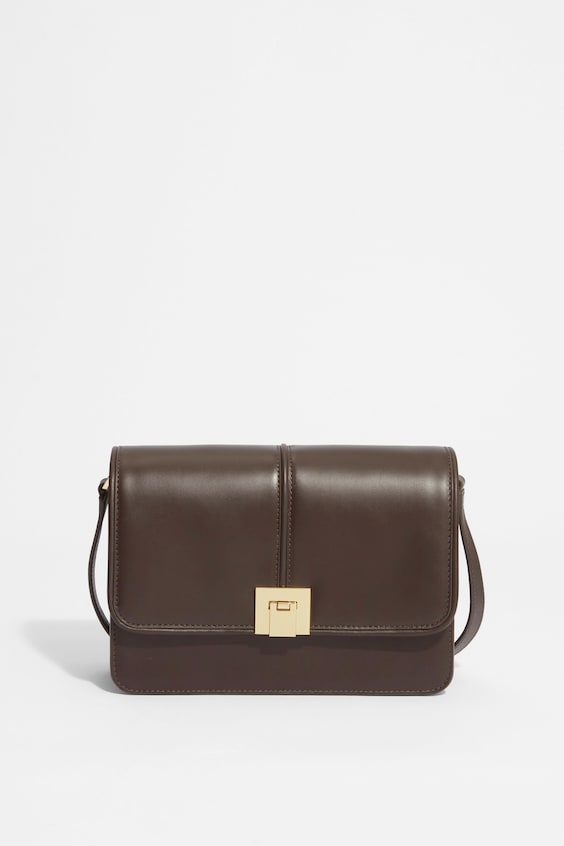 HM Klassische Schultertasche Aus Leder