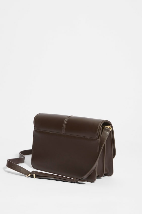 HM Klassische Schultertasche Aus Leder