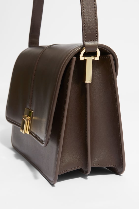 HM Klassische Schultertasche Aus Leder