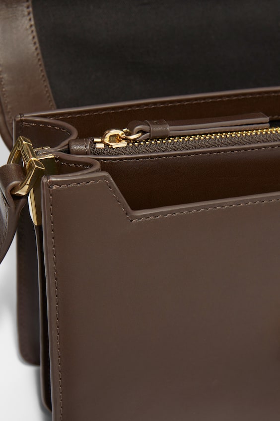 HM Klassische Schultertasche Aus Leder