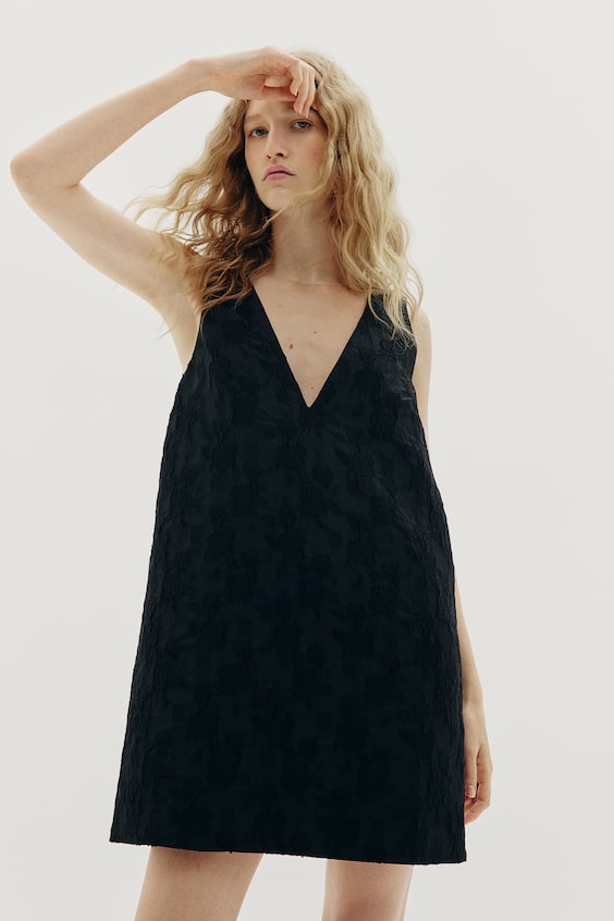 HM Kleid Aus Jacquardstoff