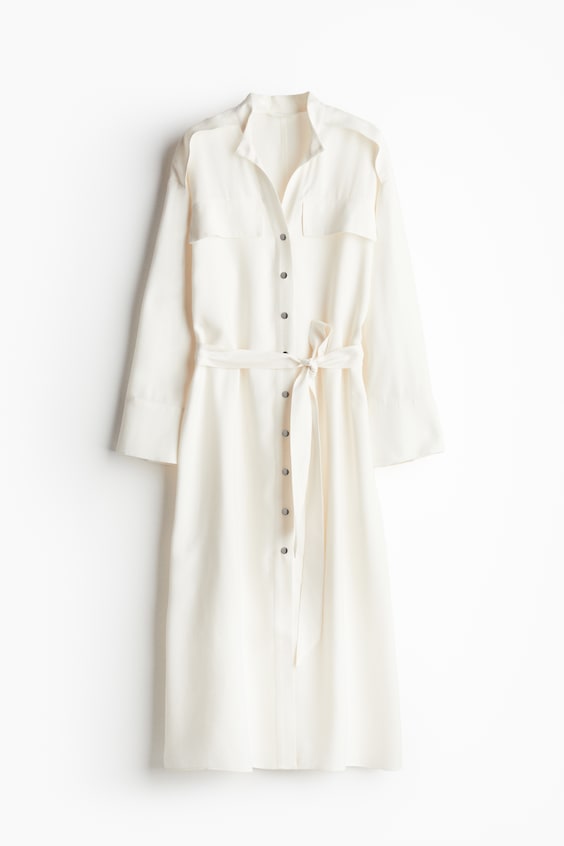 HM Kleid Mit Bindegürtel