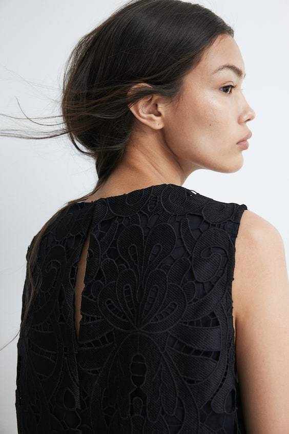 HM Kleid Mit Broderie Anglaise