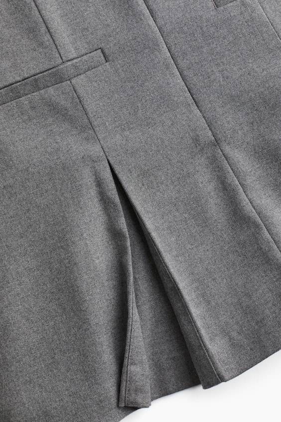 HM Kleid Mit Kragen Und Frontreißverschluss