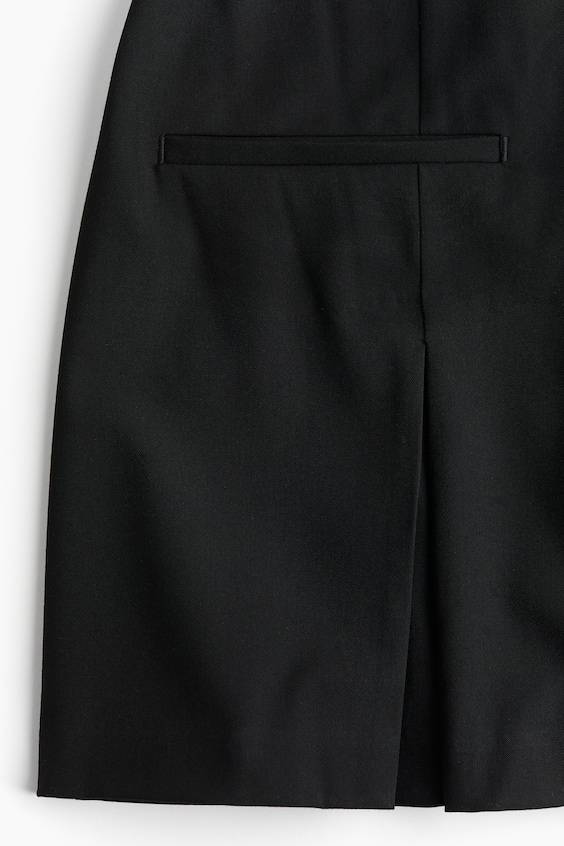 HM Kleid Mit Kragen Und Frontreißverschluss