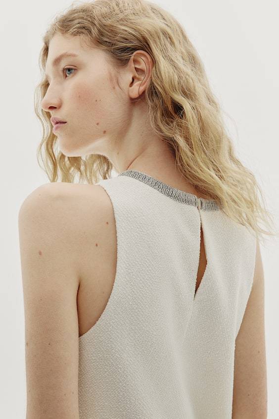 HM Kleid Mit Strassbesatz