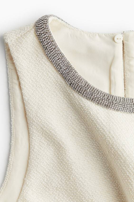 HM Kleid Mit Strassbesatz