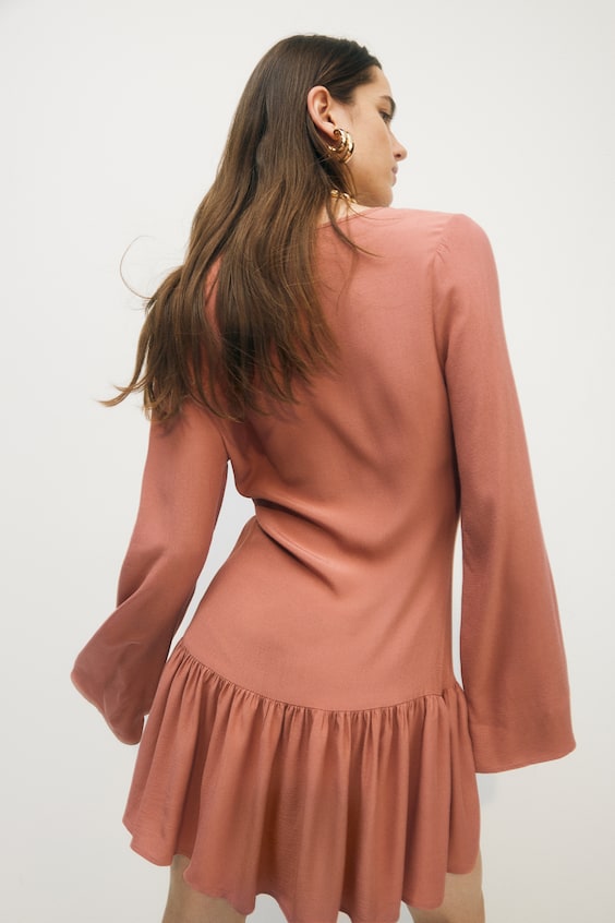 HM Kleid Mit V-Ausschnitt