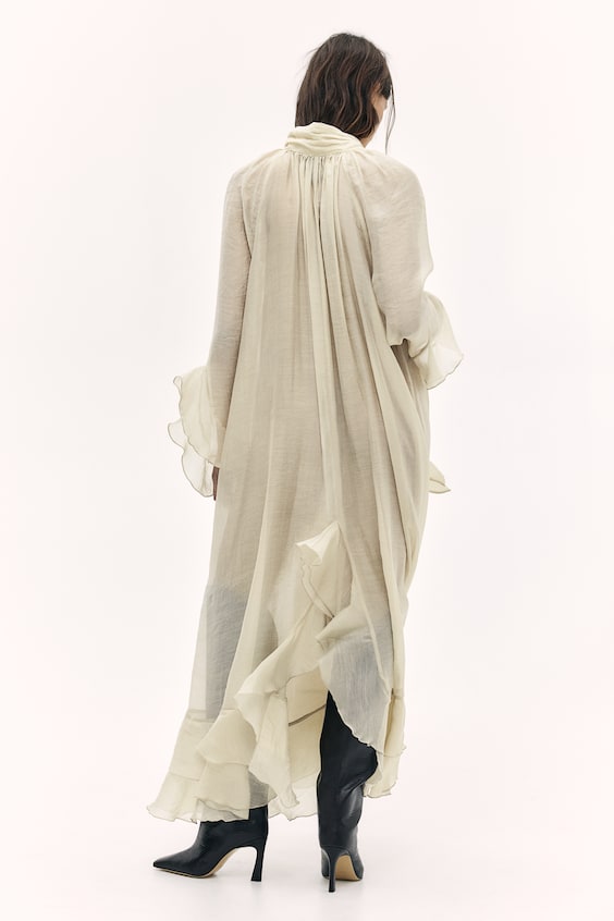 HM Kleid Mit Volants Und Bindeschleife