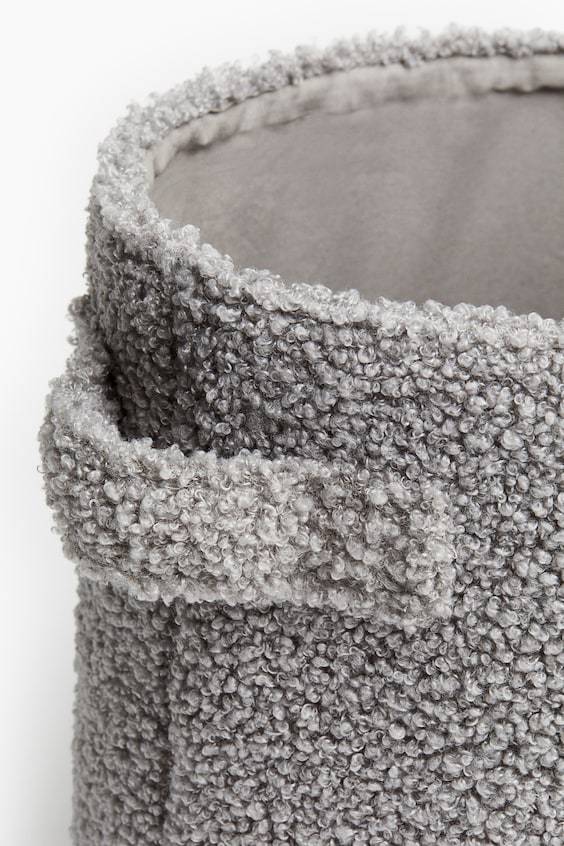 HM Kleiner Aufbewahrungskorb Aus Teddyfleece