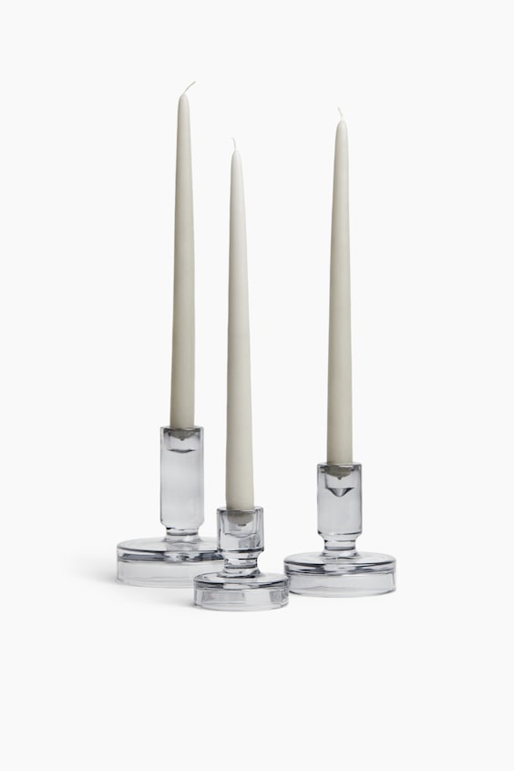 HM Kleiner Kerzenständer Aus Glas