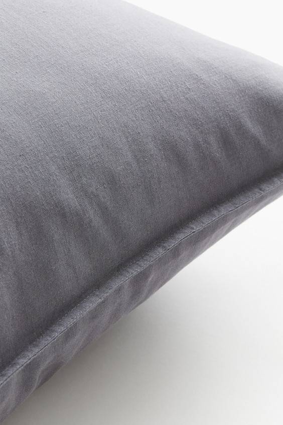 HM Kopfkissenbezug aus gewaschenem Leinenmix