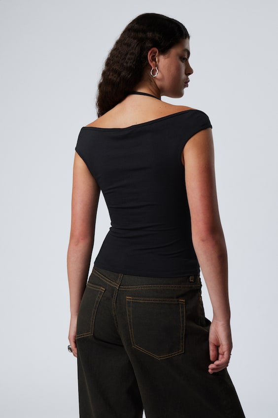 HM Kurzärmeliges Neckholder-Top