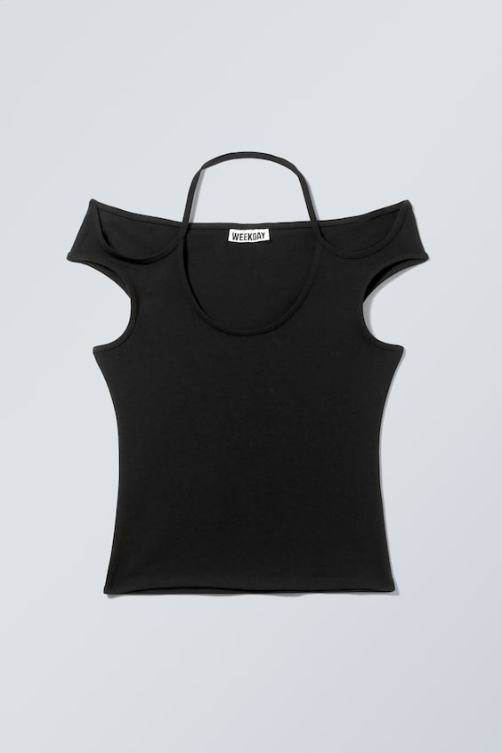 HM Kurzärmeliges Neckholder-Top