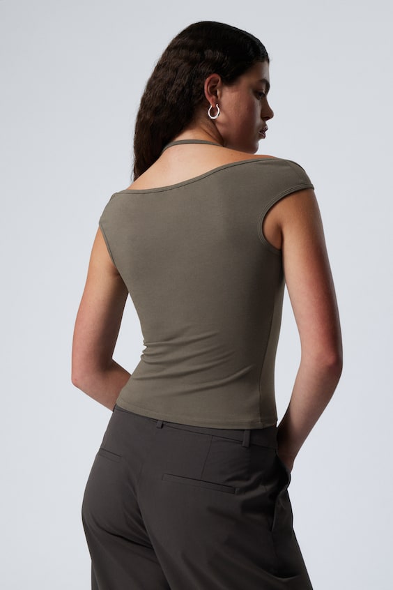 HM Kurzärmeliges Neckholder-Top