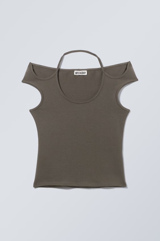 HM Kurzärmeliges Neckholder-Top