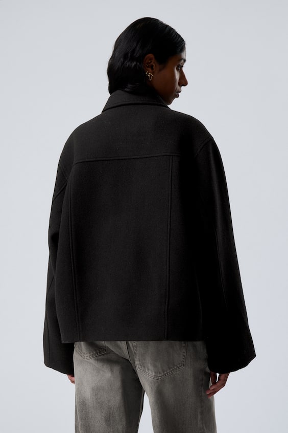 HM Kurze Jacke Aus Wollmischung