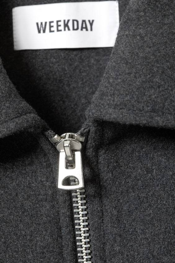 HM Kurze Jacke Aus Wollmischung