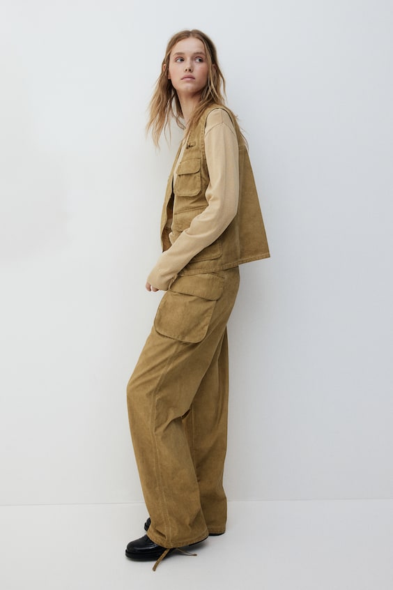 HM Kurzer Feinstrick-Pullover