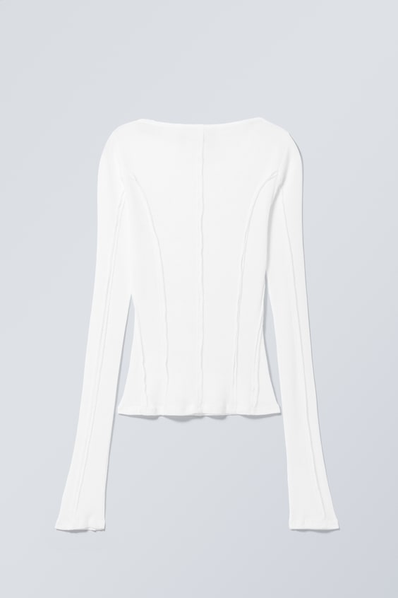 HM Langärmliges Top Mit Stehkragen