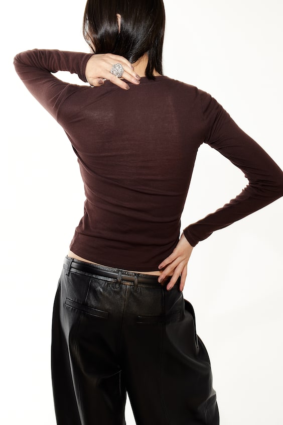 HM Langarmshirt Aus Jersey