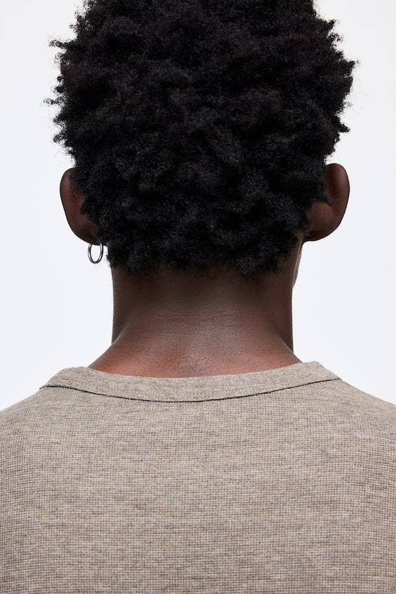 HM Langarmshirt Mit Waffelstruktur In Regular Fit