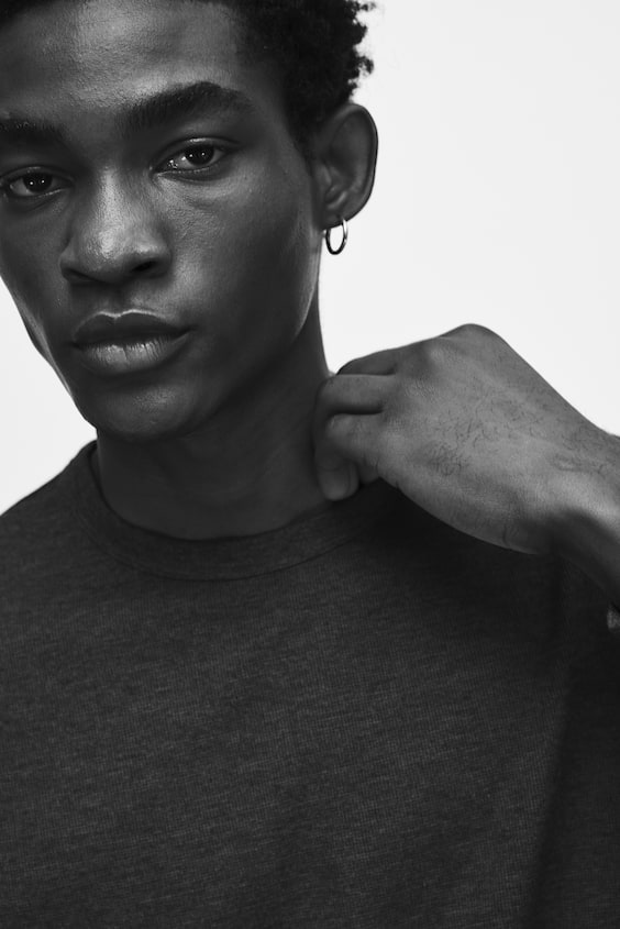 HM Langarmshirt Mit Waffelstruktur In Regular Fit