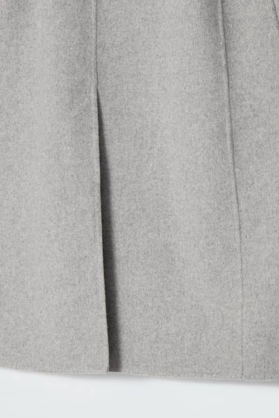 HM LANGE WESTE AUS DOUBLEFACE-WOLLE