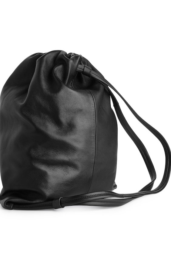 HM Lederrucksack mit Kordelzug