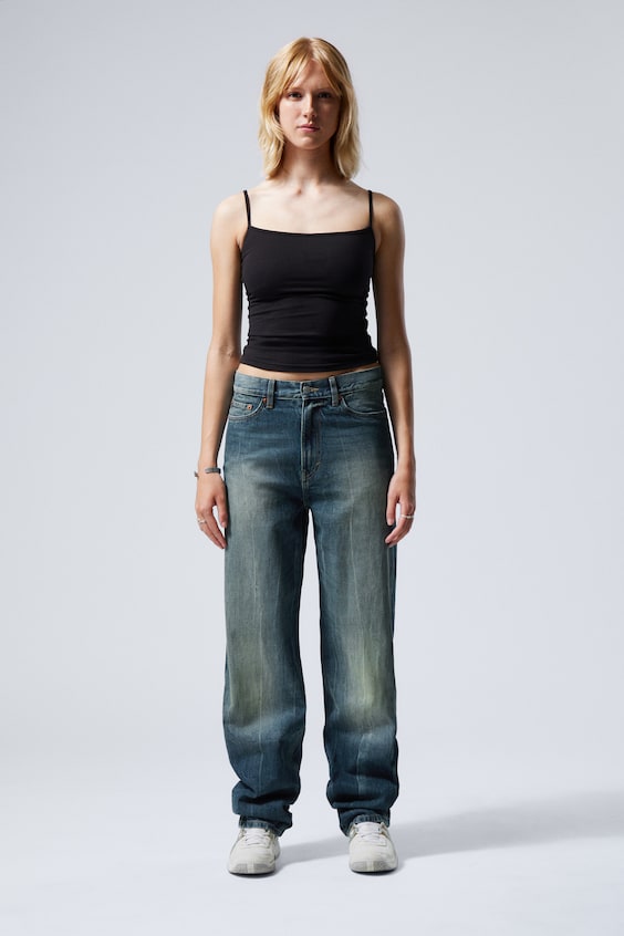 HM Locker Geschnittene Jeans Galaxy