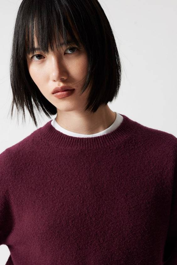 HM Locker Geschnittener Strickpullover