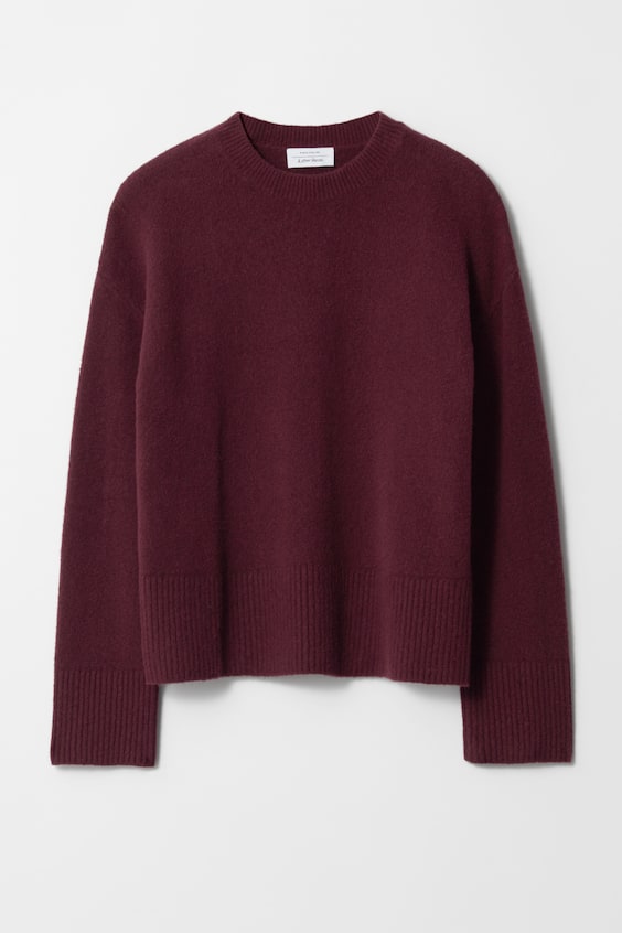 HM Locker Geschnittener Strickpullover