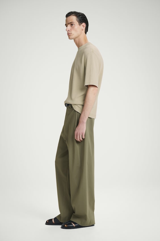 HM LOCKER GESCHNITTENES T-SHIRT AUS WAFFEL-JERSEY