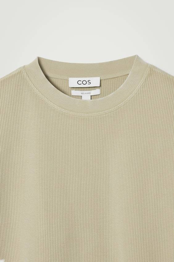 HM LOCKER GESCHNITTENES T-SHIRT AUS WAFFEL-JERSEY