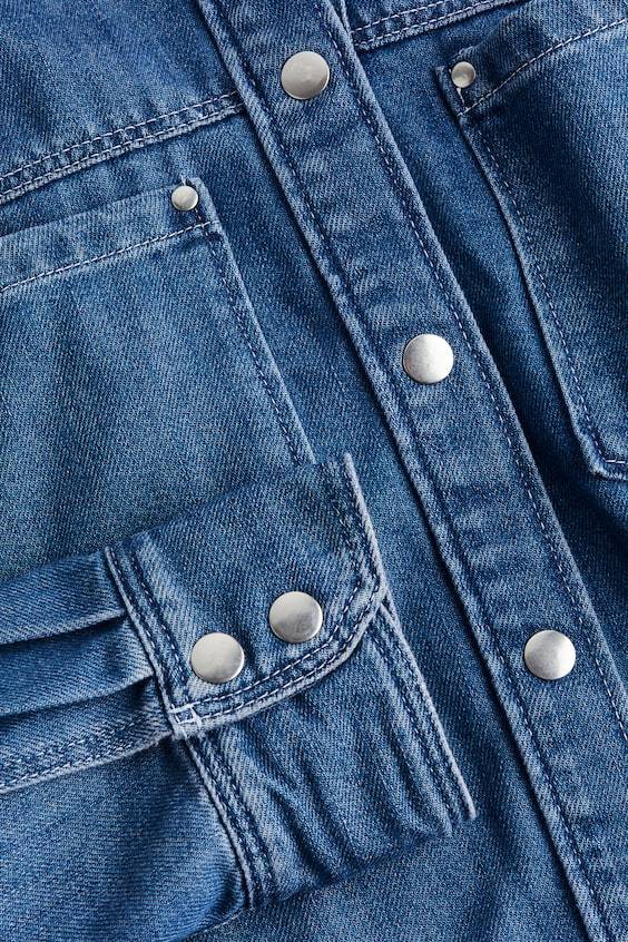 HM Lockere Jeansbluse