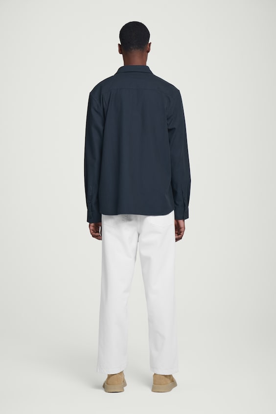 HM LOCKERES HEMD AUS TWILL