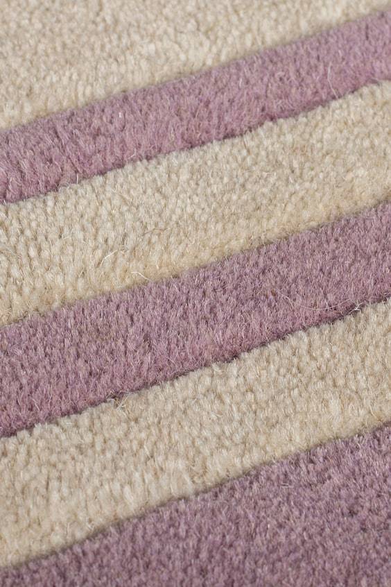 HM Lois Scallop Border Wollteppich Circle Rug