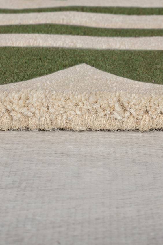 HM Lois Scallop Border Wollteppich Circle Rug